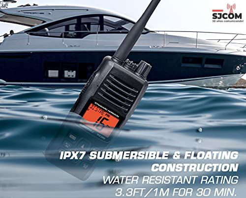 Standard Horizon HX 380 el radio portátil banda marina, flotante y sumergible